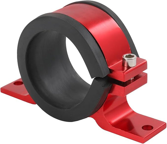 JDMSPEED Universal Car Fuel Pump Fuel Filter Mounting Bracket,Fuel Pump Clamp Holder Suitable for Fuel Pumps, Fuel Filters and Other Parts (50MM Red)