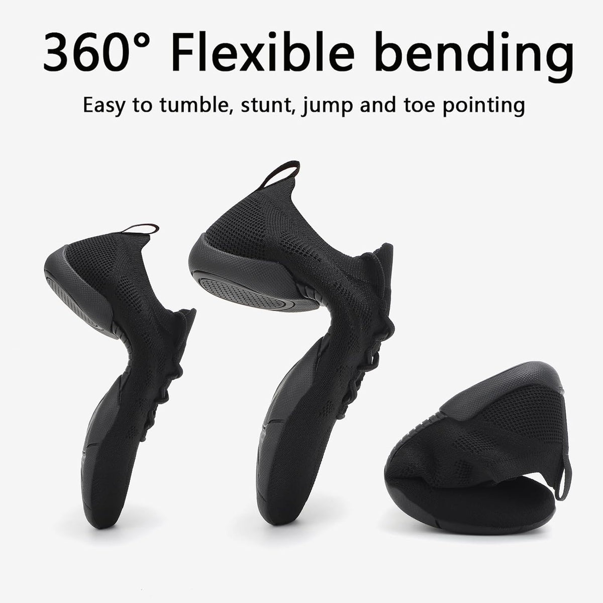 PQWXVYU Cheer Shoes Black Women Girls Youth Cheerleading Dance Sneakers Flexible Training Competition Shoes.