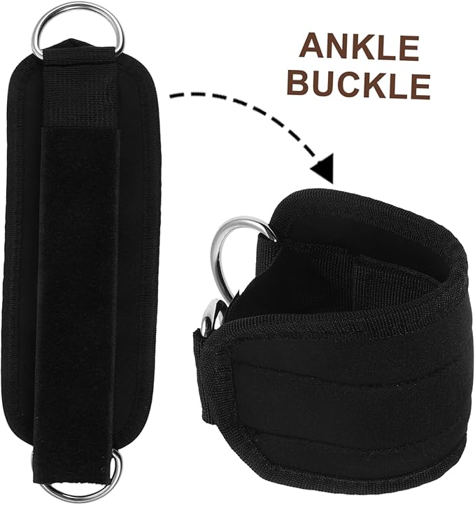2pcs Wrapped Ankle Strap Ankle Band Ankle Strap Tool Ankle Straps Black Nylon