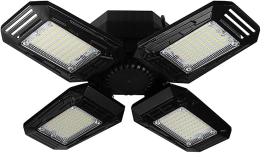 MaxLite LED Garage Light with Cord, 54W 120V, 5000K, Black Finish