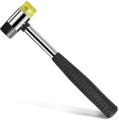 Small Rubber Mallet Hammer Tool - 25mm Hammer Tapping Block for Vinyl Plank Flooring Mallet Rubber Hammer Small Hammer for Crafts - Rubber Hammer Jewelry Wood Rubber and Nylon Double Faced Soft Mallet