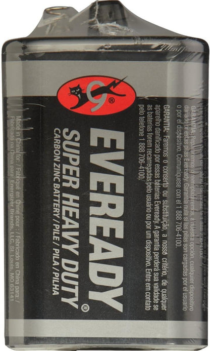 Eveready 1209 6 Volt Super Heavy Duty Lantern Battery Each