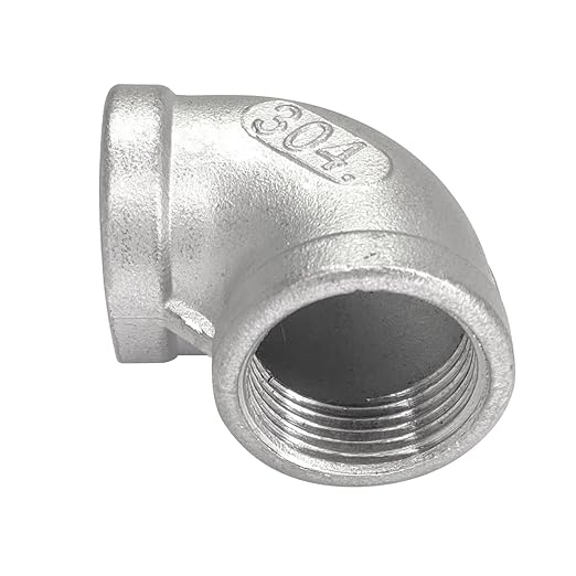 34" Female Threaded Elbow 90 Degree Elbows Angled Stainless Steel 304 Pipe Fitting NPT