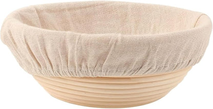 Bread Proofing Baskets 8.5 inch Round Dough Proofing Bowls wLiners Perfect for Home Sourdough Bakers Baking