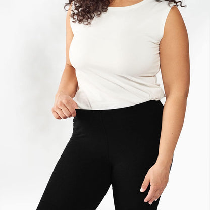 Maggie's Organics Cotton Base Layer Leggings - Ankle Length - Soft & Stretchy- Heather Gray