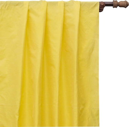 Silk Fabrics, Yellow Silk Fabric, Faux Silk Fabric 1 Continuous Yard Yellow Silk Fabric Yellow Faux Silk Fabric, 42 inches Width Faux Silk Fabric by Yard for Curtains Bridal