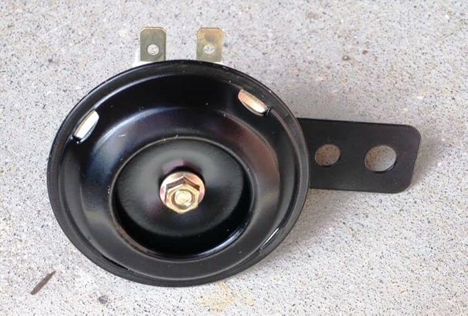 Replacement for Horn Mini But Loud 12 Volt 110db for Car Metal Disc Horn wMetal Mounting Brkt