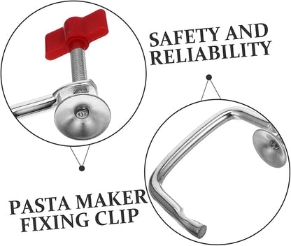 Universal Pasta Maker Fixing Clip Pasta Making Clamp Sturdy Iron Alloy Pp Material