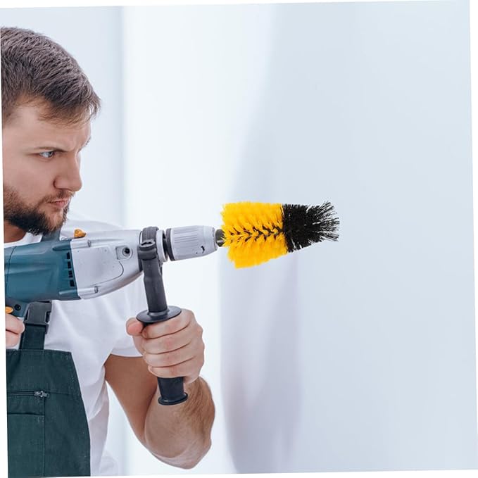 Drill Scrub Brush Attachment Shaped Cleaning Head for Comprehensive Bathroom Kitchen and Grout Cleaning Precision Design for Hard to Reach Areas