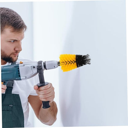 Drill Scrub Brush Attachment Shaped Cleaning Head for Comprehensive Bathroom Kitchen and Grout Cleaning Precision Design for Hard to Reach Areas