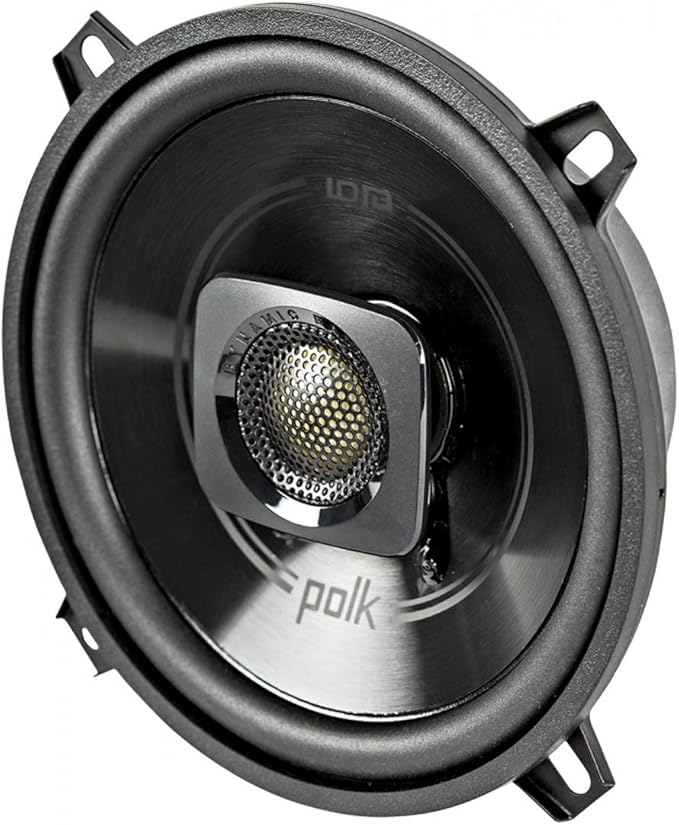 Polk Audio DB522 DB Series 5-14" Coaxial Speaker for Car  Marine, 2-Way Boat  Car Audio Speaker, 55-22kHz Frequency Response, Polypropylene Woofer Cone  34" Silk Dome Tweeter, Easy Installation
