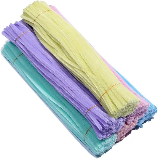 Pipe Cleaners for Craft Chenille Stems Stick Cleaners Macaron Color Kindergarten Kids DIY Handmade Materials Festival Decoration Accessory 50100pcs(Classic Mix,50)