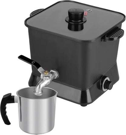 Sutomlo Large 4.5 Qts Electric Wax Melter for Candle Making, Candle Wax Melting Pot with Temperature Control  Pour Spout for Candle Maker  Candle Making Business