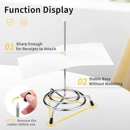 Ticket Stabber for Restaurant, 3PCS Ticket Receipt Holder Stabber Check Spindle Stick Orders Spike for Businesses Kitchen Office, Bill Fork, Memo Holder Spike