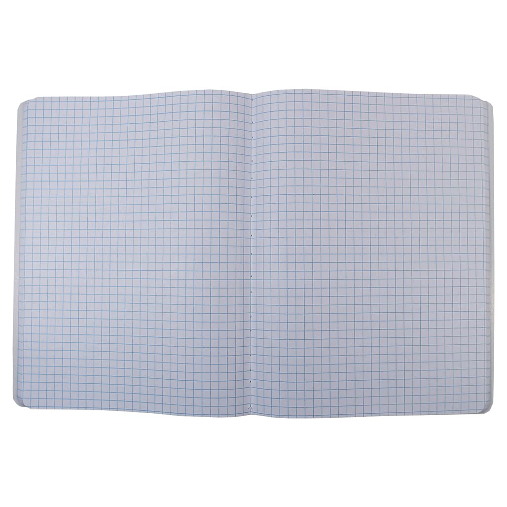 Top Flight Sewn Marble Composition Book, Black/White, Quad Rule, 4 Squares per Inch, 9.75 x 7.5 Inches, 200 Sheets