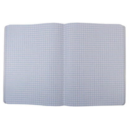 Top Flight Sewn Marble Composition Book, Black/White, Quad Rule, 4 Squares per Inch, 9.75 x 7.5 Inches, 200 Sheets