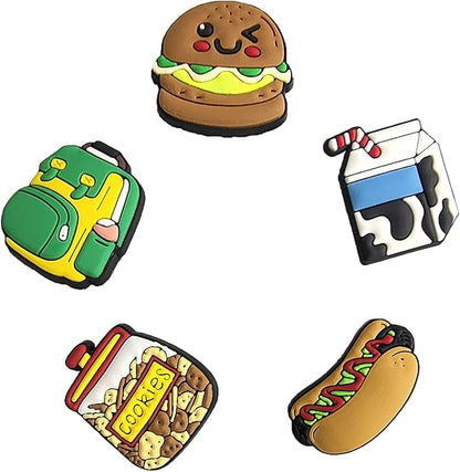 UNISKY 35,50,100Pcs Random Shoe Charms for Boys Cartoon PVC Shoe Accessories, Different Shapes of Shoe Decorations and Bracelets Wristbands Party Gifts