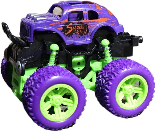 Toy car Four-Wheel Drive Inertia Shock-Absorbing Off-Road Vehicle Model boy Toy car Friction Power Inertia Four-Wheel Drive Shock-Absorbing Off-Road Toy car-Purple