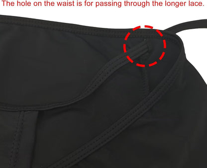 Women's Overlapped Side Tie Wrap Skirt Swimwear Tankini Bikini Cover-up | Tummy Control Adejustable Wrapped Swim Skirt No Brief