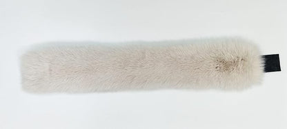 Hima 100% Real Fox Fur Full Skin Headband, Made in US