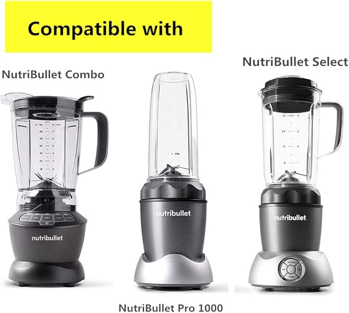 Replacement Parts cup with To-Go Lid OoaCompatible with NutriBullet Blender Combo NutriBullet Pro 1000 and NutriBullet Select 2.0 (32oz)