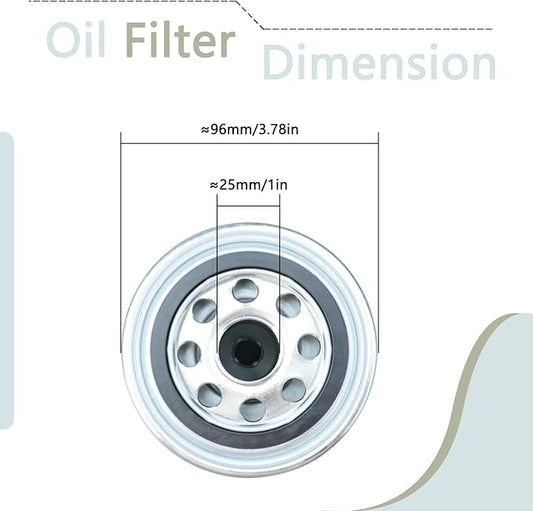6.7L Diesel Engine Powerstroke Oil Filter Replace FL2051S, BC3Z-6731-B, BC3Q-6714-CA Compatible With F250 F350 F450 F550 F650 F750 2011-2022 With Seal Ring