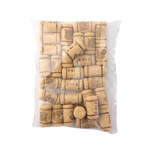 FastRack Bag of 20, #8 Straight Wine Corks for Wine Bottles | 7/8" x 1-3/4" Beige | Bottle Stoppers | Replacement Corks for Bottles – Reliable Fit and Consistent SealFastRack Bag of 30, #8 Straight Wine Corks for Wine Bottles | 7/8" x 1-3/4" Beige | Bo...