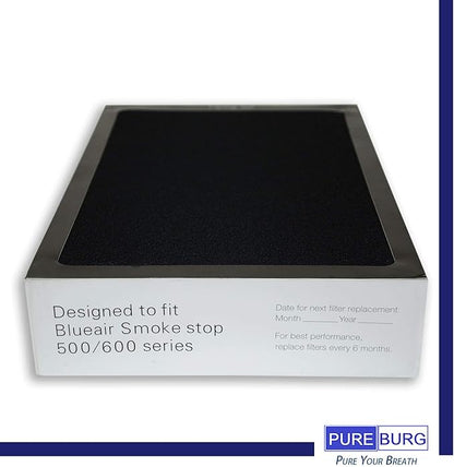 3-Pack Replacement Filter for Blueair 500/600 Series SmokeStop Filter, Odor Removal Classic 501, 503, 510, 550E, 555EB, 601, 603, 650E, 505, 605