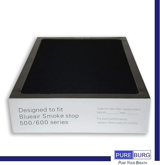 3-Pack Replacement Filter for Blueair 500/600 Series SmokeStop Filter, Odor Removal Classic 501, 503, 510, 550E, 555EB, 601, 603, 650E, 505, 605