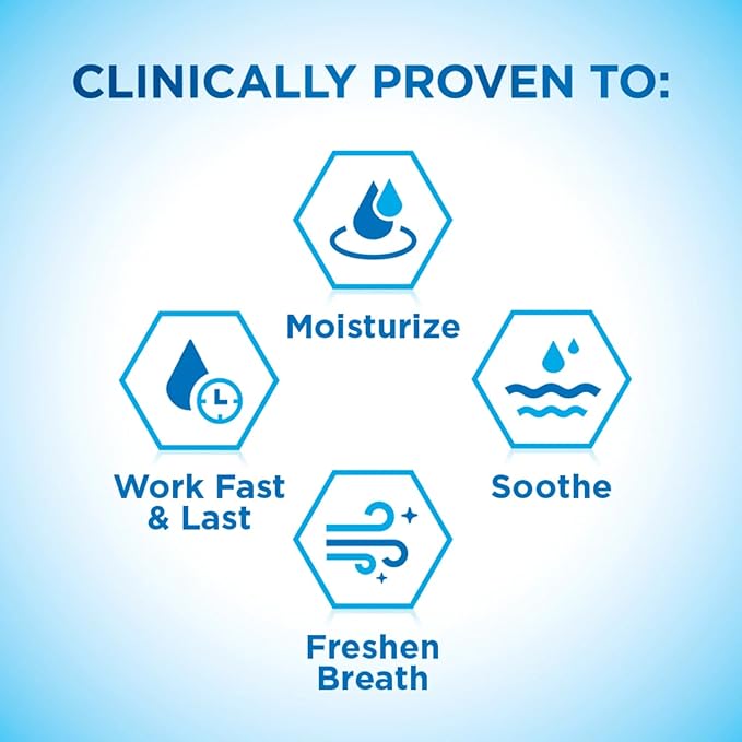 Biotene Alcohol-Free Moisturizing Dry Mouth Oral Rinse Mouthwash, Mint, 16 oz, for Children and Adults (Pack of 1)