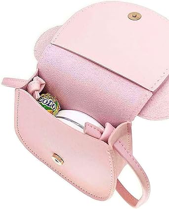 Little Girls Toddlers Mini Crossbody Shoulder Bag Coin Purse with Cute Mouse Ear Bowknot