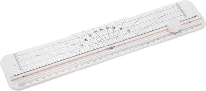 PATIKIL 12 Inch Paper Cutter, Portable Paper Trimmer Slicers Scrapbooking Tool for A4 Size Paper Craft Paper Photo Cardstock, White