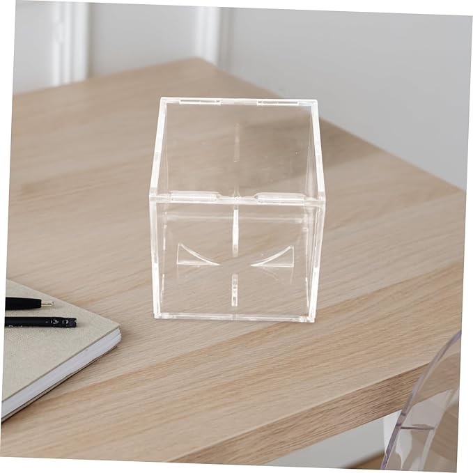 Baseball Display Cube Acrylic Box for Collectibles Sports Card Storage