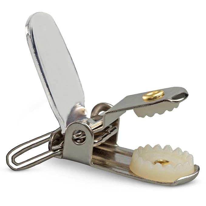 HoldEm 1 1/8" Polished Nickel Plated Clips with Secure Prong to Ensure Maximum Hold Perfect for Making Mitten, Suspenders or -10PC 1 1/8"