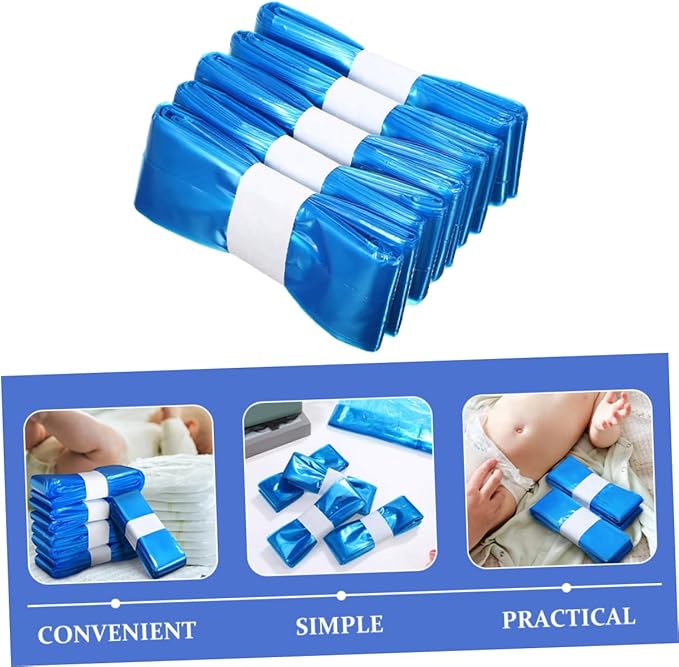 Small Garbage Bags for Diaper Pail 10 Pack Odor Proof Reusable Liners Leak Proof Diaper Disposal Bags Easy to Use