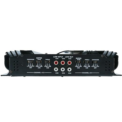 YaeCCC 4 Channel High Power Amplifier - Slim Stereo 4 Channel Car Audio Stereo Amplifier Amp 4Ohm
