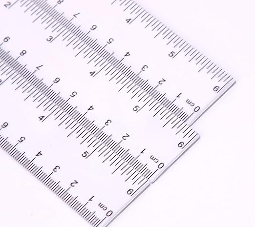 1 Piece 15 cm Reusable Plastic Transparent Ruler Double-Sided Printing inch cm Nice Processing