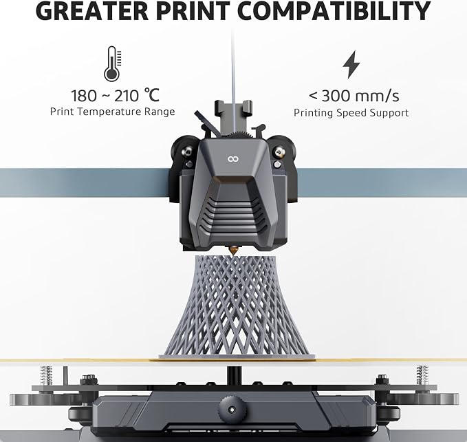 ELEGOO PLA PRO Filament 1.75mm Black 1KG, 30-250mm/s Printing Speed Improved Rigidity 3D Printer Filament Dimensional Accuracy +/- 0.02mm, 1kg Spool (2.2lbs)
