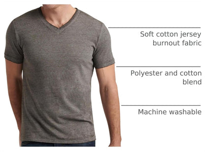Lucky Brand Men's Venice Burnout V-Neck Tee