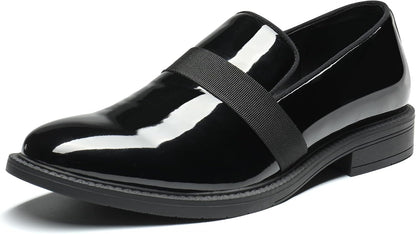 Men's Dress Tuxedo Shoe Slip-on Classic Patent Leather Loafers