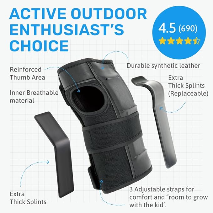 Elos Protective Gear Set: Knee Pads, Wrist Guards, Elbow Pads - Comfortable  Adjustable for Adults  Kids, Ideal for Skating, Biking, Scooter, Rollerblade  More