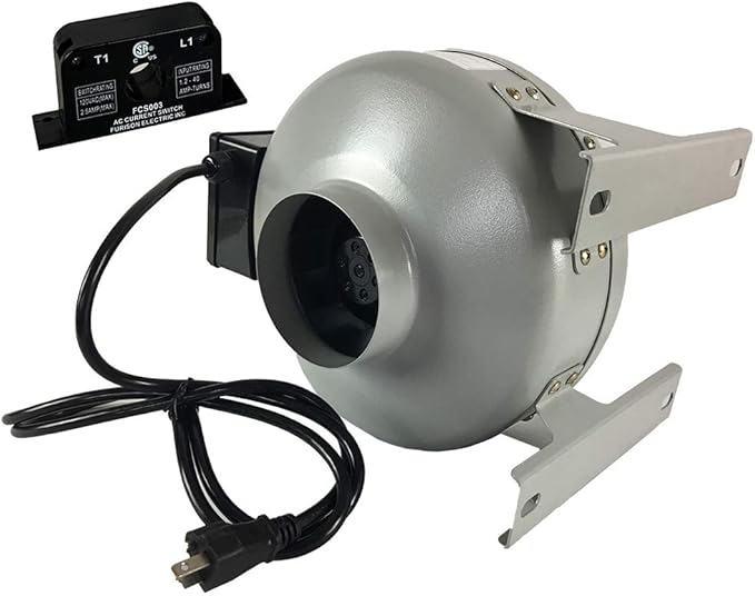 Tjernlund in-Line Fan Dryer Duct Booster 4" Metal