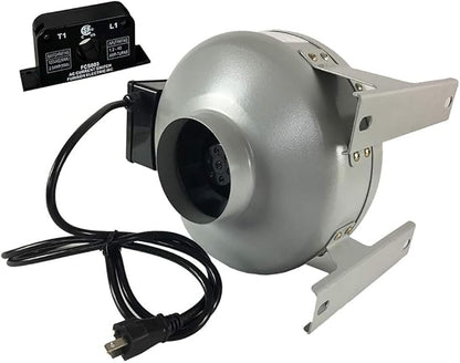 Tjernlund in-Line Fan Dryer Duct Booster 4" Metal