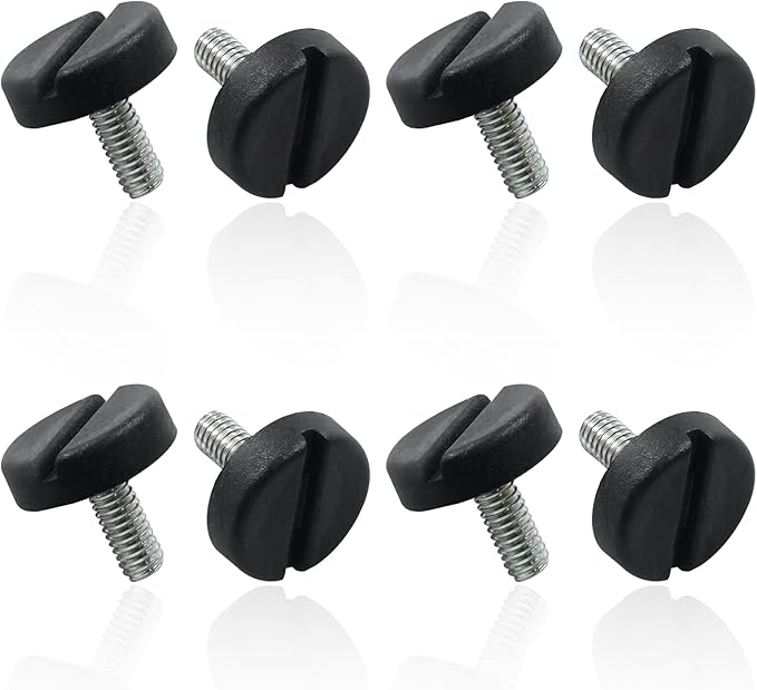8 Pcs M6 Furniture Lvelers Table Leg Levelers, Levelling Foot Screw on Furniture Adjuster Mini Adjustable Feet for Furniture Legs Patio Furniture Feet - Black