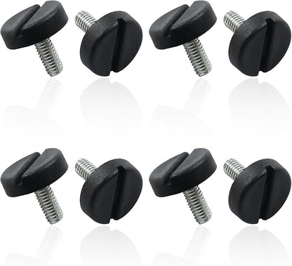 8 Pcs M6 Furniture Lvelers Table Leg Levelers, Levelling Foot Screw on Furniture Adjuster Mini Adjustable Feet for Furniture Legs Patio Furniture Feet - Black