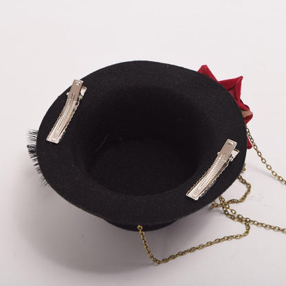 GRACEART Steampunk Mini Top Hat for Women Headwear Costume Accessories