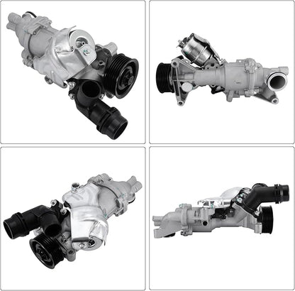 2742000301 Water Pump (4Cyl 2.0L) For Mercedes-Benz E-class W205 C250 C300,E-class W213 E200 E250 E300 GLK200 2742000800 2742001407 2742000601 Mechanical Water Pump, not Electronic Water Pump
