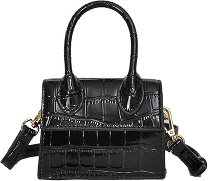 MMKJHNBHQ Women's Mini Handbag Messenger Bag Crocodile Pattern Shoulder Bag