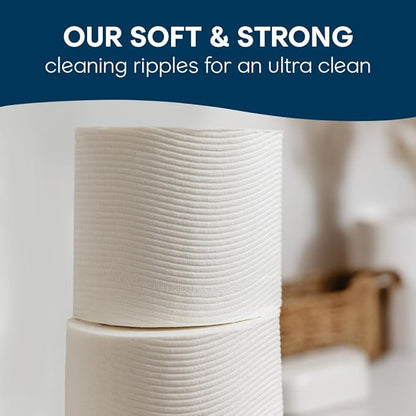 Cottonelle Ultra Clean Toilet Paper with Active CleaningRipples Texture, Strong Bath Tissue, 28 Family Mega Rolls = 176 Regular Rolls (7 Packs of 4)