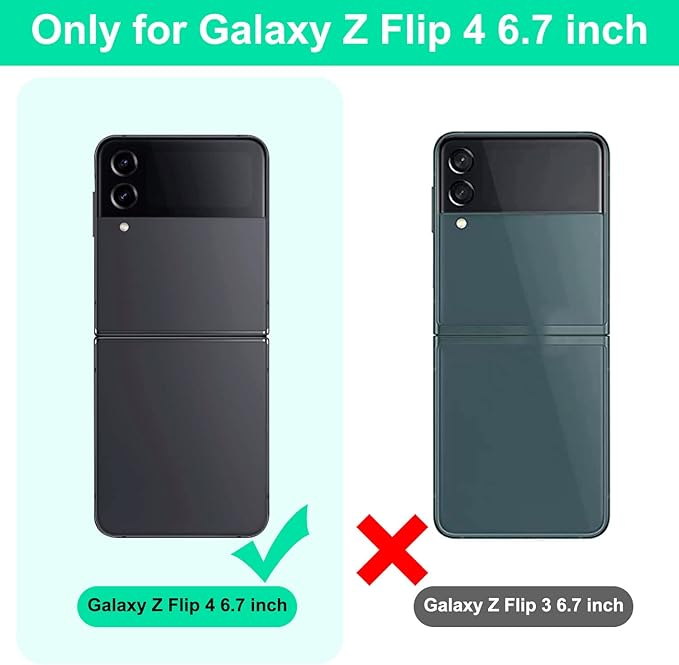 Phone Case Compatible for Galaxy Z Flip 4,[Screen Protector Not Included] Leather Cell Phone Cover with Ring Fit for Samsung Galaxy Z Flip 4 5G (Blue)